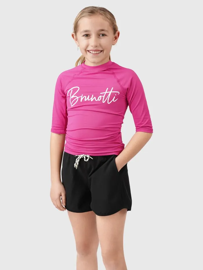 Brunotti Rashguards Girls KidsWater Sports Lineas Girls Rashguard Pink