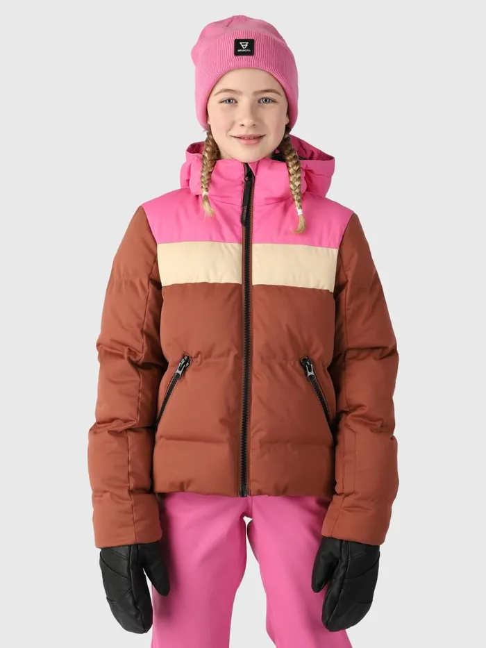 Brunotti Snow Jackets Kids Niagony Girls Puffer Snow Jacket Brown