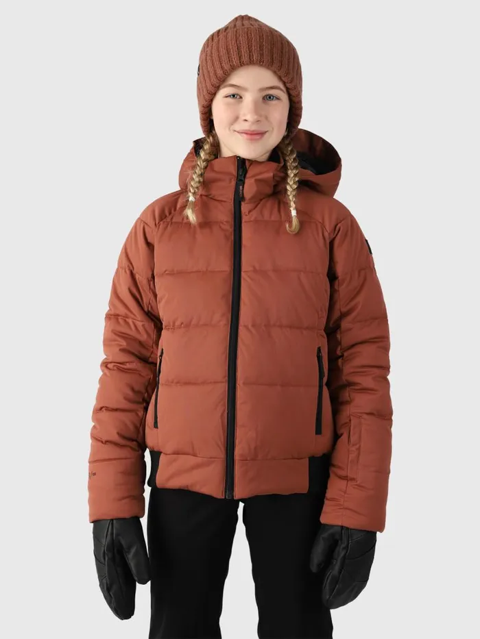 Brunotti Snow Jackets Kids Suncrown Girls Puffer Snow Jacket Brown