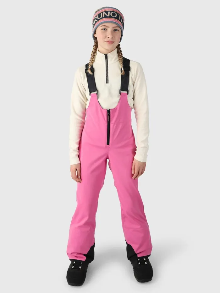 Brunotti Snow Pants Kids Avalanchy Girls Bib Snow Pants Pink