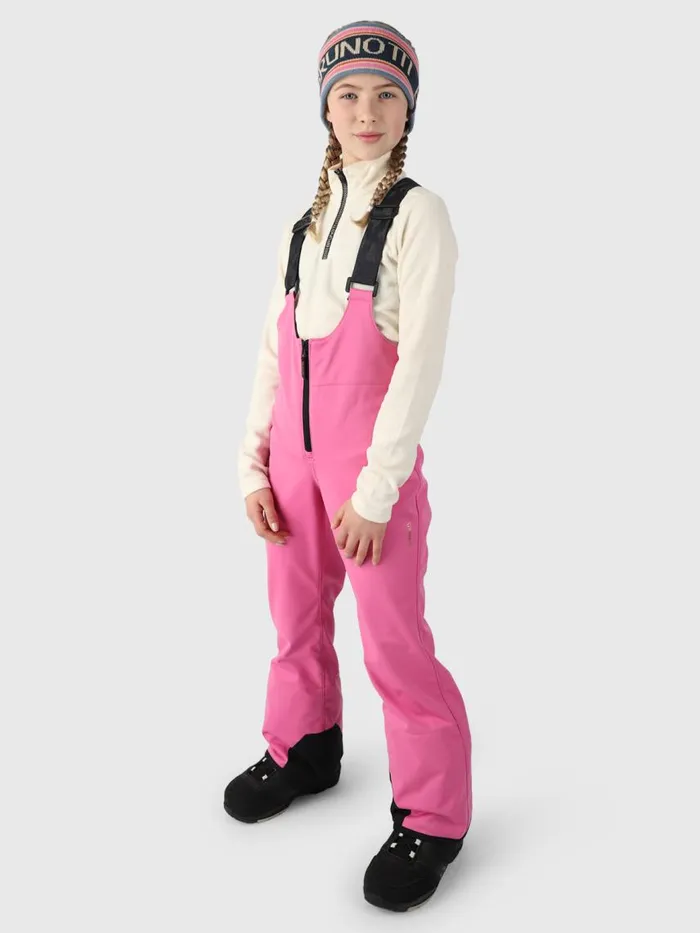 Brunotti Snow Pants Kids Avalanchy Girls Bib Snow Pants Pink