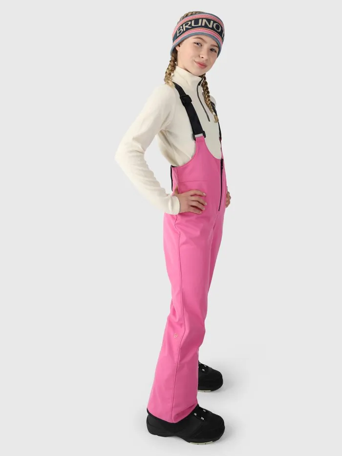 Brunotti Snow Pants Kids Avalanchy Girls Bib Snow Pants Pink