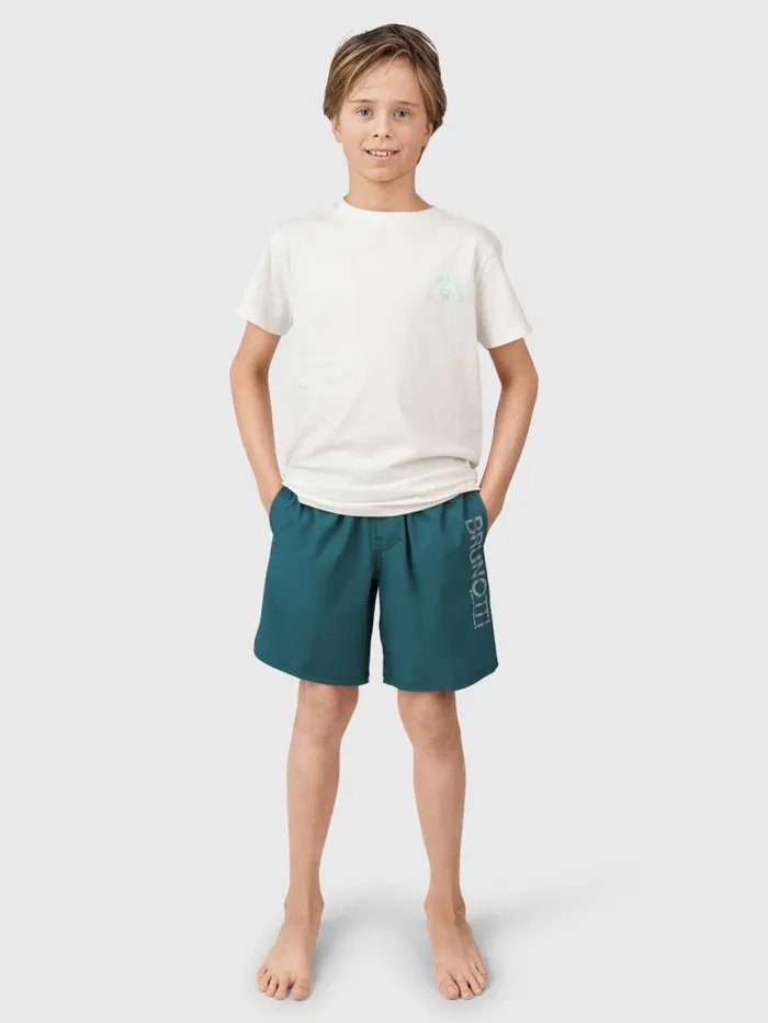 Brunotti Swim Shorts Kids Lestery Boys Swim Shorts Green