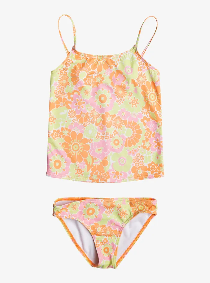 Roxy Swim 416 Happiness Feeling Two Piece Tankini Set Mock Orange Piece Of Paradise 8211 Girls