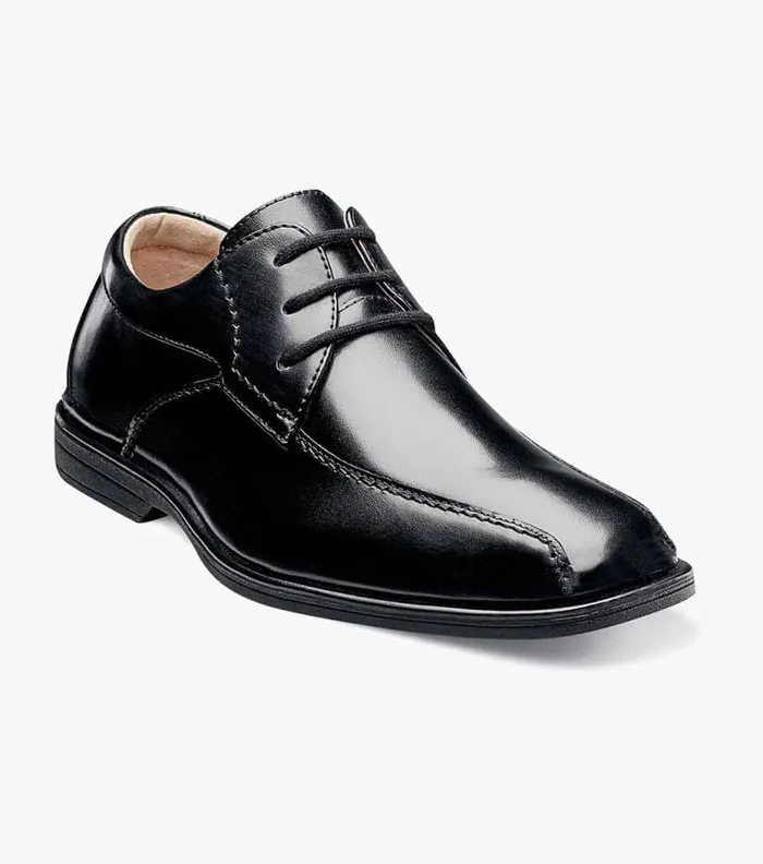 Florsheim Boys Bike Toe Oxford Black Kids Kids Dress