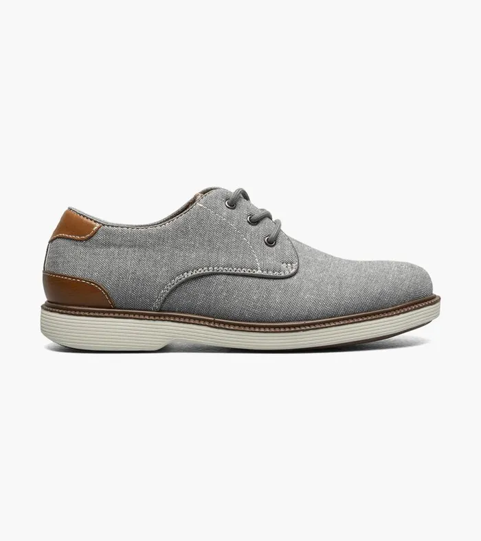 Florsheim Boys Canvas Plain Toe Oxford Gray Kids Kids Dress