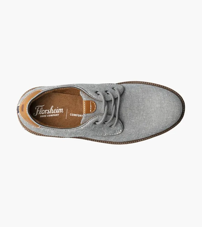 Florsheim Boys Canvas Plain Toe Oxford Gray Kids Kids Dress