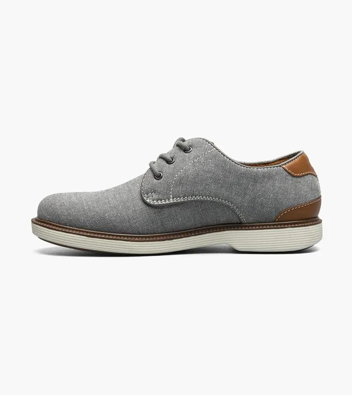 Florsheim Boys Canvas Plain Toe Oxford Gray Kids Kids Dress