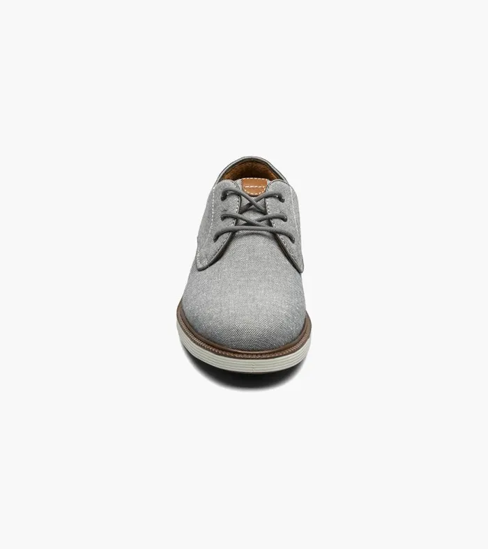Florsheim Boys Canvas Plain Toe Oxford Gray Kids Kids Dress