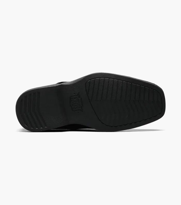 Florsheim Boys Cap Toe Oxford Black Patent Kids Kids Dress