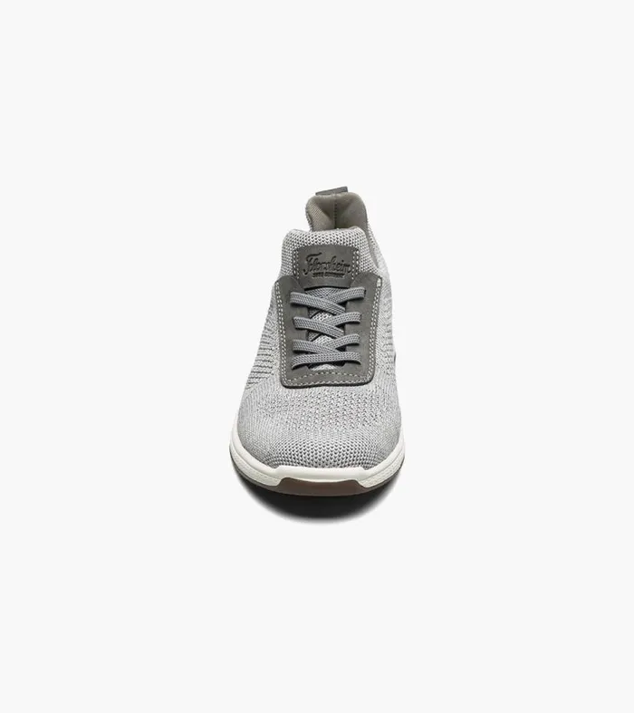 Florsheim Boys Knit Elastic Lace Slip On Sneaker Gray Kids Kids Casual
