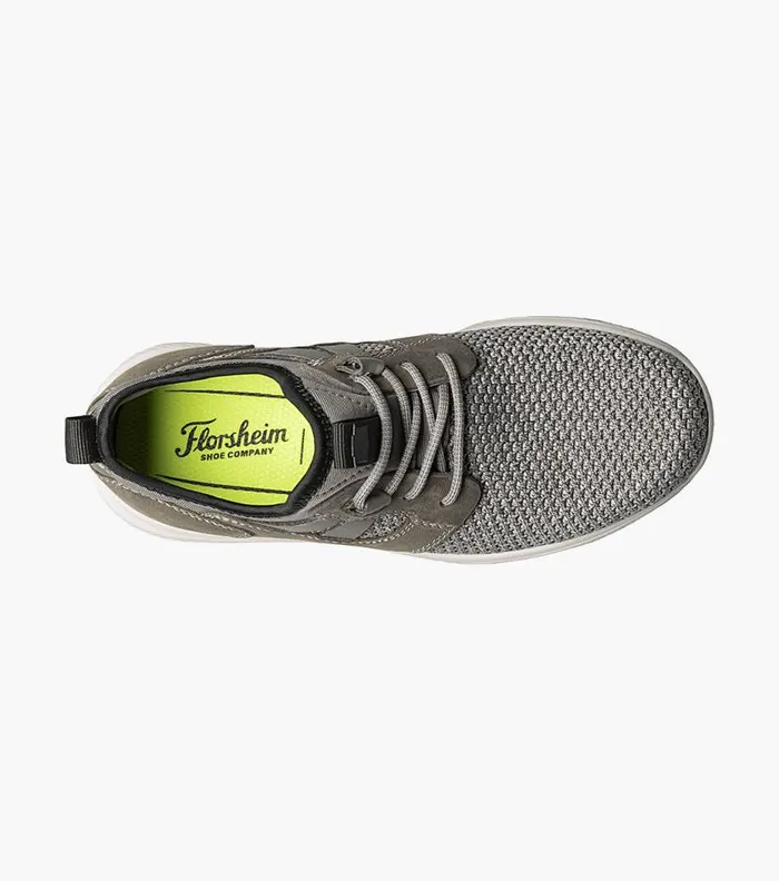 Florsheim Boys Knit Plain Toe Sneaker Gray Kids Kids Casual