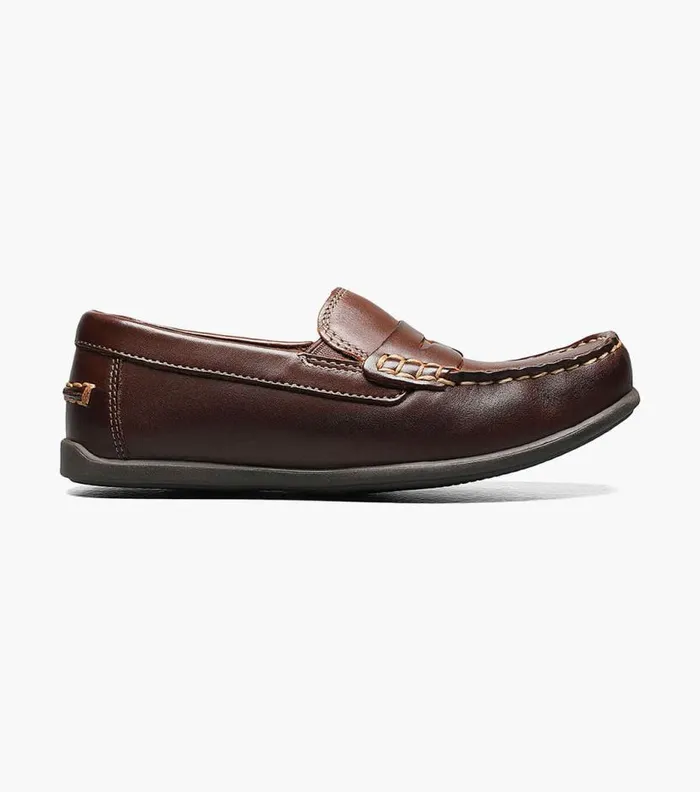 Florsheim Boys Moc Toe Penny Driver Brown Kids Kids Casual