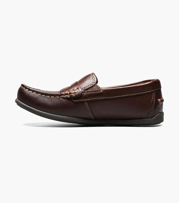 Florsheim Boys Moc Toe Penny Driver Brown Kids Kids Casual