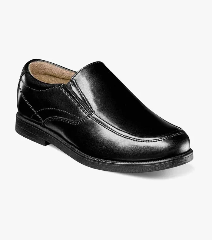 Florsheim Boys Moc Toe Slip On Black Kids Kids Dress