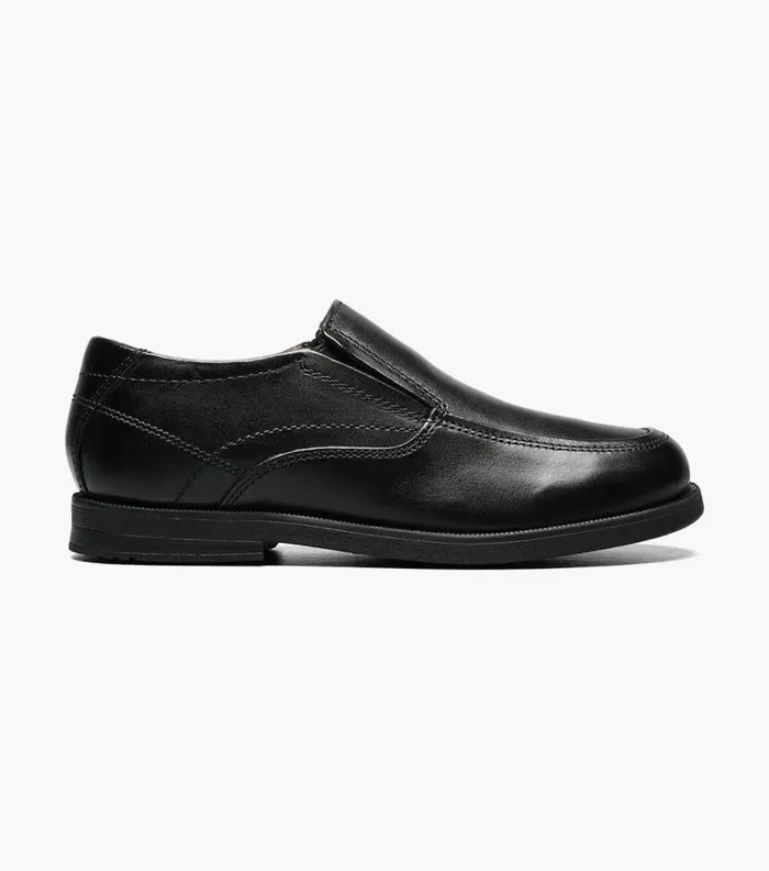 Florsheim Boys Moc Toe Slip On Black Kids Kids Dress