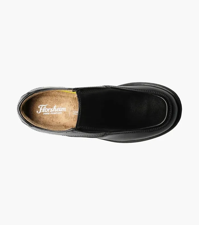 Florsheim Boys Moc Toe Slip On Black Kids Kids Dress
