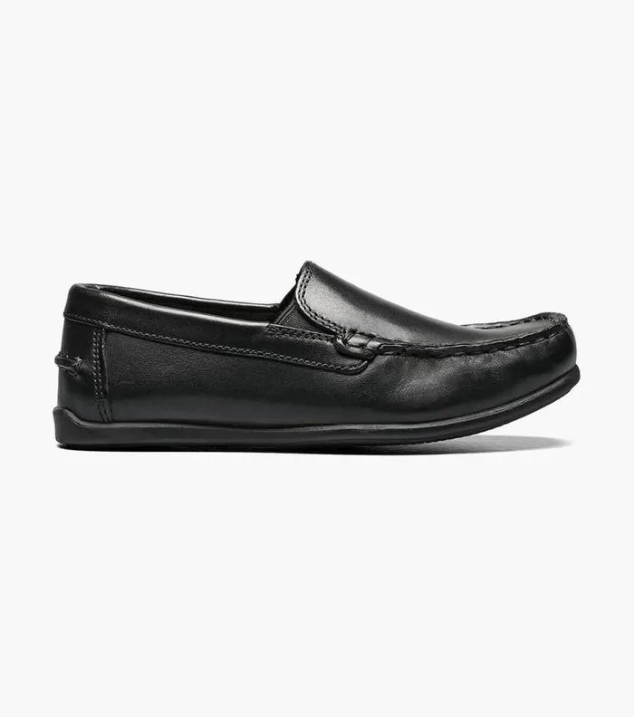 Florsheim Boys Moc Toe Venetian Loafer Black Kids Kids Casual