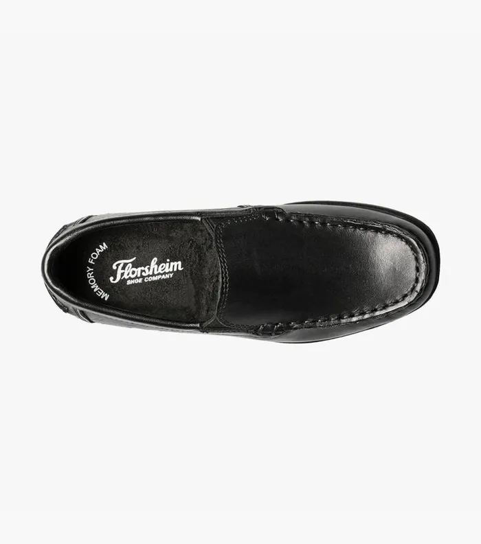 Florsheim Boys Moc Toe Venetian Loafer Black Kids Kids Casual