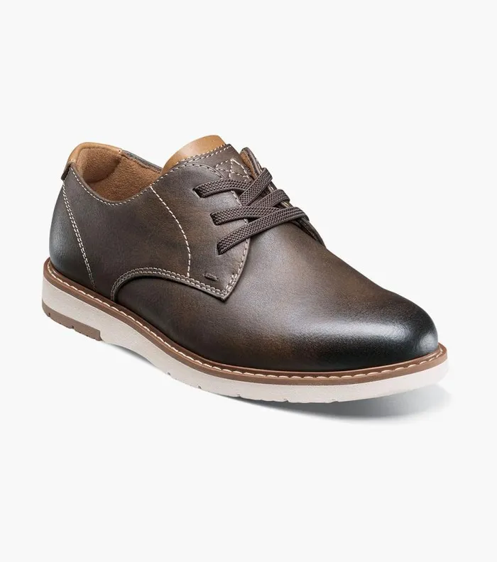 Florsheim Boys Plain Toe Oxford Brown Ch Kids Kids Casual