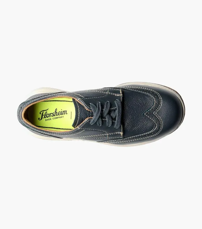 Florsheim Boys Wingtip Oxford Navy Kids Kids Casual
