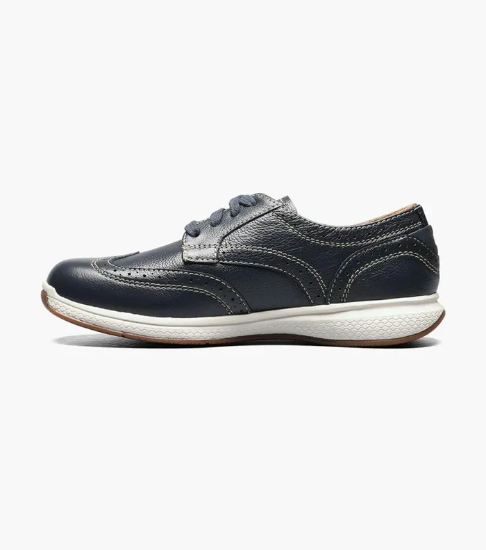 Florsheim Boys Wingtip Oxford Navy Kids Kids Casual