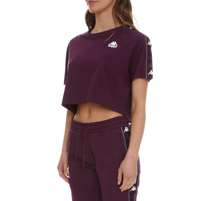 222 Banda Baua TShirt 8211 Violet White Violet White Kappa Womens TShirts Near Me