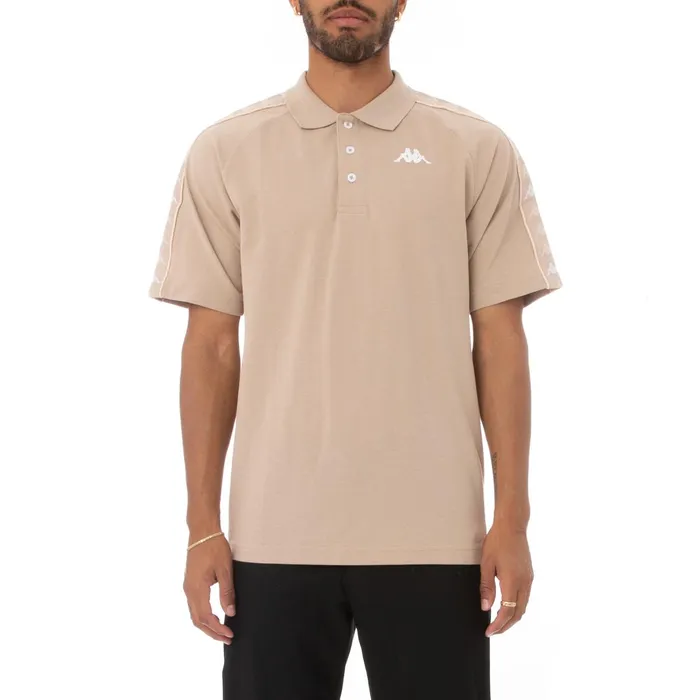 222 Banda Calsin Polo 8211 Beige Sand White Beige Sand White Kappa Mens TShirts On Sale 222 Banda Calsin Polo 8211 Beige Sand White Beige Sand White Kappa Mens TShirts On Sale