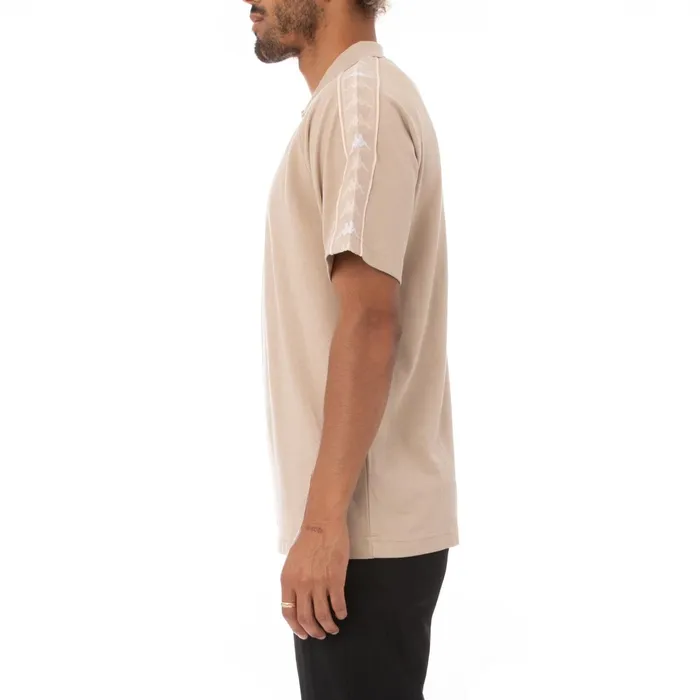 222 Banda Calsin Polo 8211 Beige Sand White Beige Sand White Kappa Mens TShirts On Sale