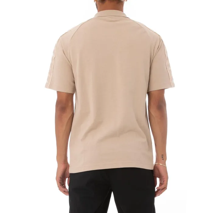 222 Banda Calsin Polo 8211 Beige Sand White Beige Sand White Kappa Mens TShirts On Sale