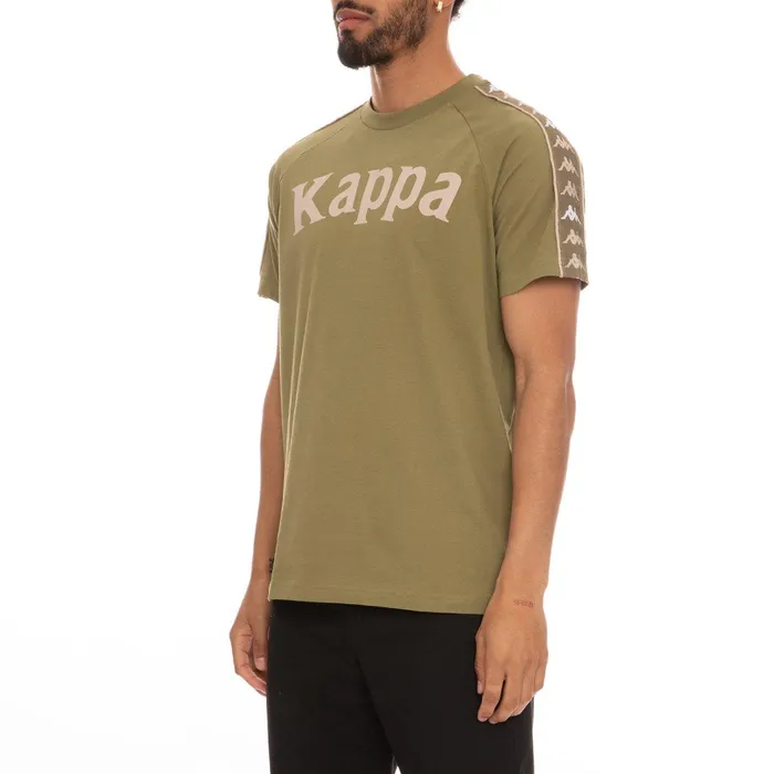 222 Banda Deto TShirt 8211 Green Olive Green Olive Kappa Mens TShirts Online Shopping