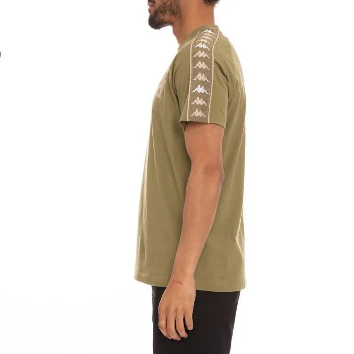 222 Banda Deto TShirt 8211 Green Olive Green Olive Kappa Mens TShirts Online Shopping