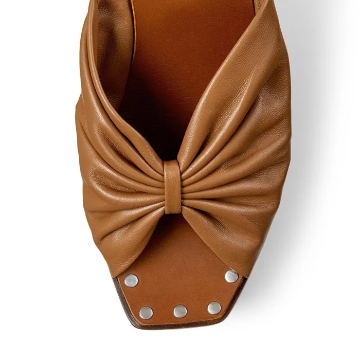 33025 Cuoio Nappa Leather Wedge Mules With Studded Insole Cuoio Women JIMMY CHOO Wedges 33025 Cuoio Nappa Leather Wedge Mules With Studded Insole Cuoio Women JIMMY CHOO Wedges