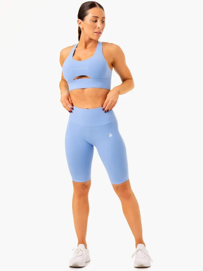 Action Bike Short 8211 Sky Blue Women Ryderwear Gym Shorts