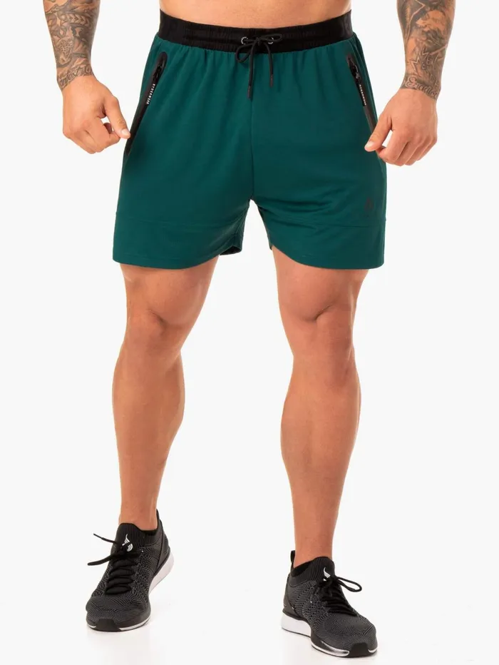 Action Mesh Short 8211 Emerald Men Ryderwear Gym Shorts