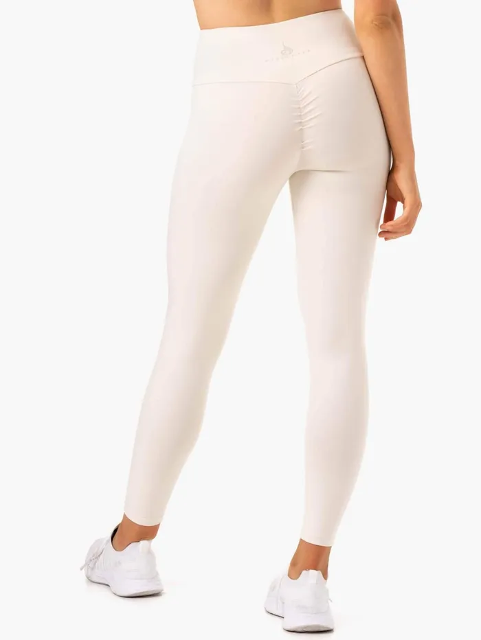 Adapt High Waisted Scrunch Leggings 8211 Ivory Women Ryderwear Leggings