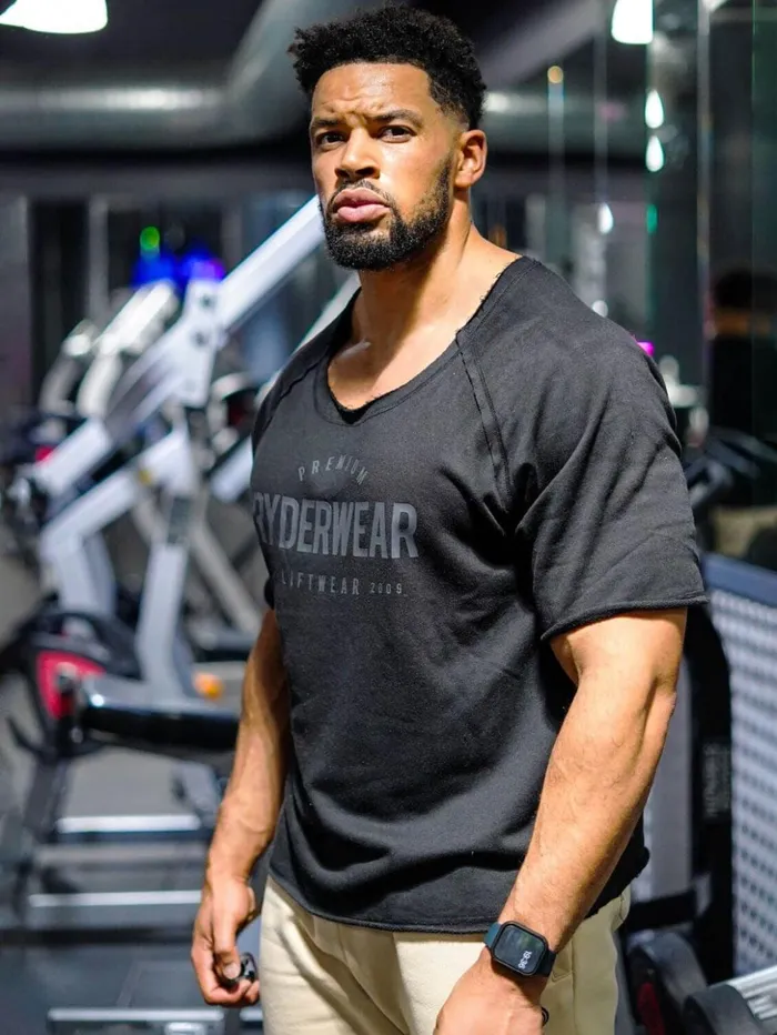 Advance Fleece Rag Top 8211 Black Men Ryderwear TShirts