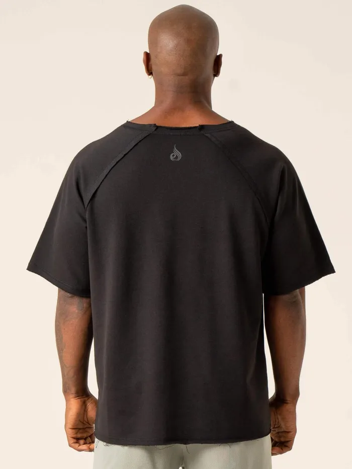 Advance Fleece Rag Top 8211 Black Men Ryderwear TShirts