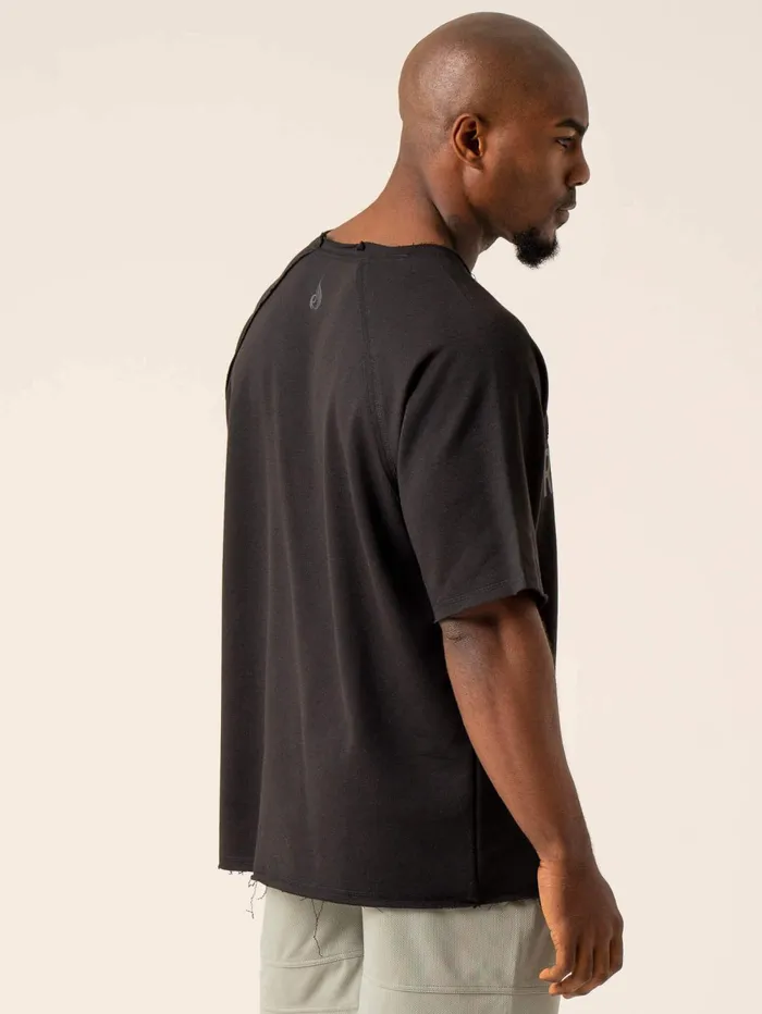 Advance Fleece Rag Top 8211 Black Men Ryderwear TShirts