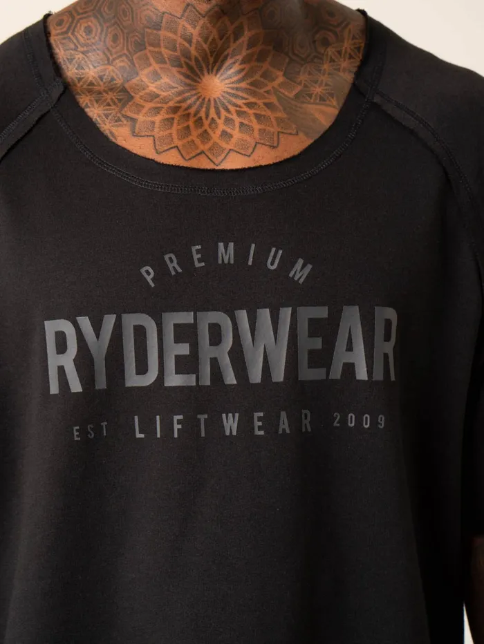 Advance Fleece Rag Top 8211 Black Men Ryderwear TShirts