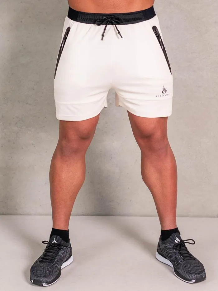 Advance Mesh Short 8211 Oat Men Ryderwear Gym Shorts