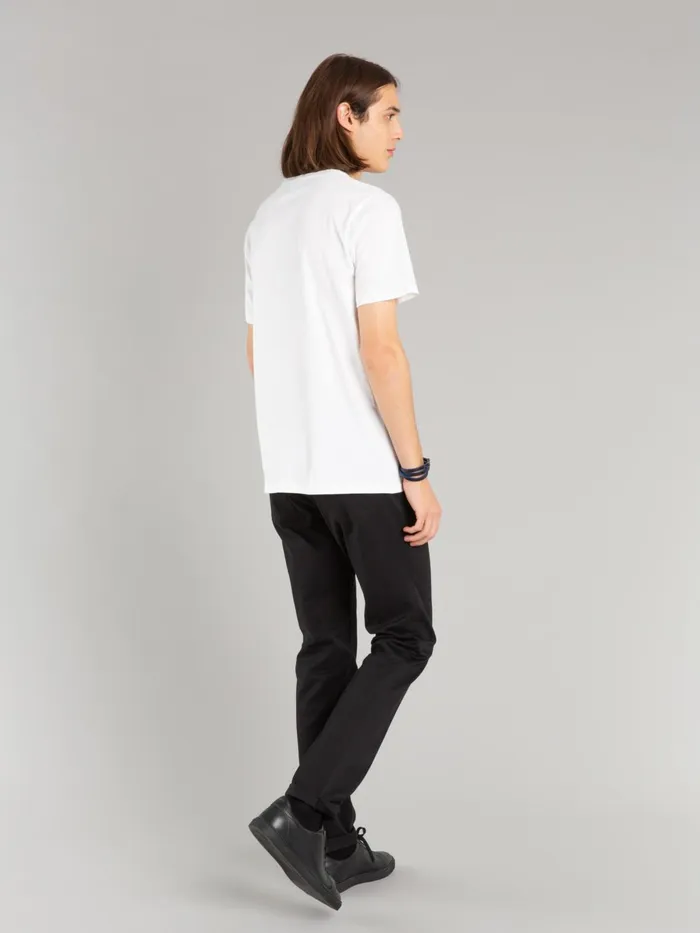 Agns B Artist039s Collection Men White Short Sleeves Coulos Lizard Tshirt