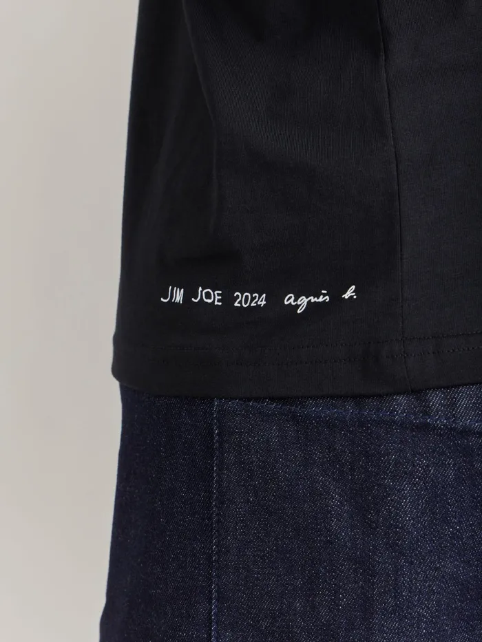 Agns B Artist039s Collection WomenMen Black Le Mixte Artist Jim Joe Unisex Cotton Jersey Tshirt