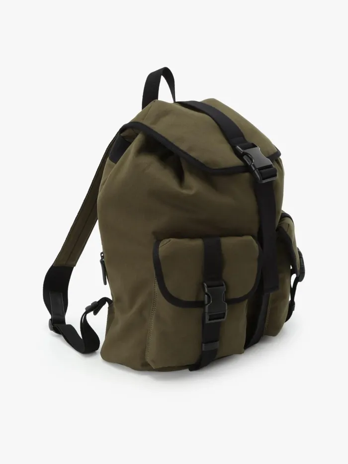 Agns B Backpacks Men Green Cotton Backpack