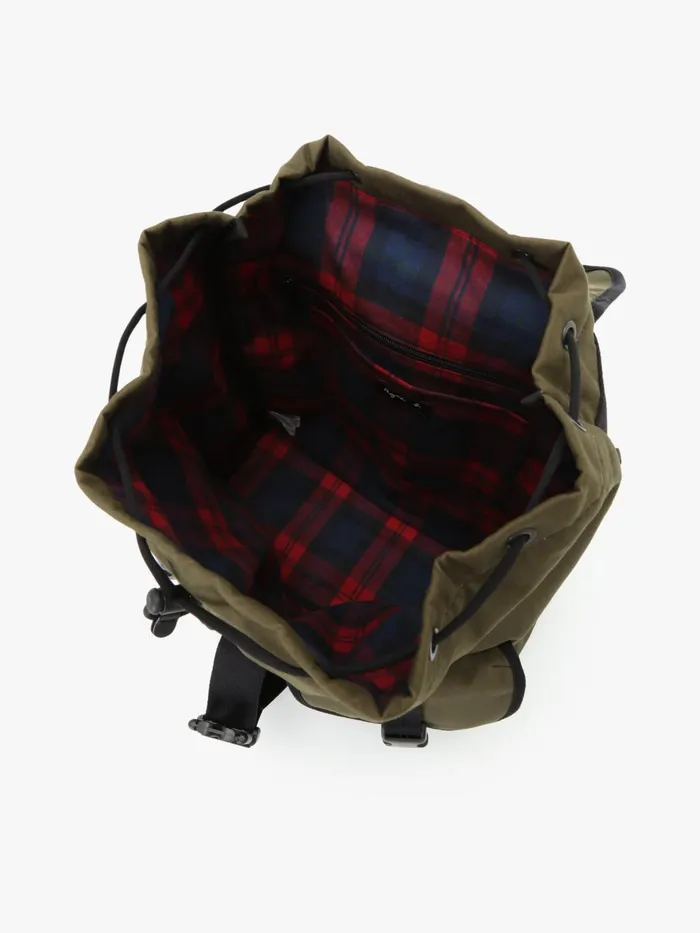 Agns B Backpacks Men Green Cotton Backpack