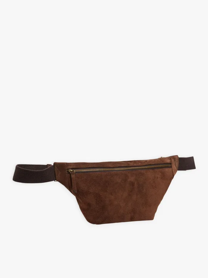 Agns B Bags Men Brown Leather Alpha Bum Bag