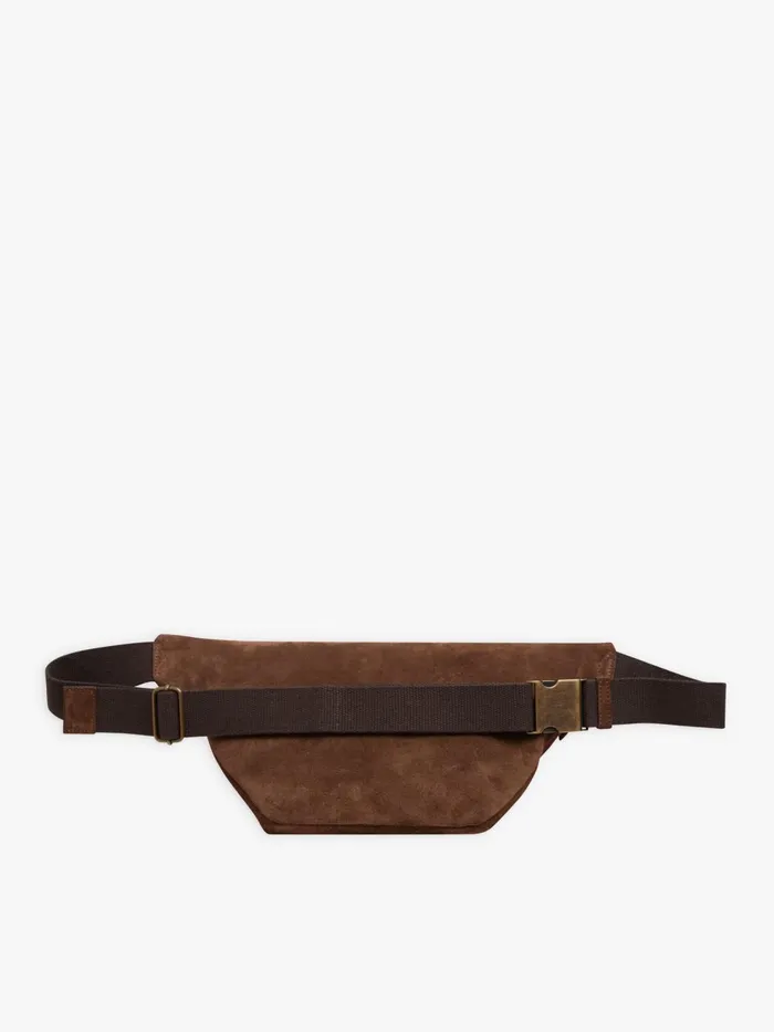 Agns B Bags Men Brown Leather Alpha Bum Bag