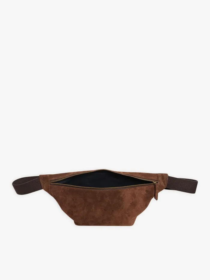 Agns B Bags Men Brown Leather Alpha Bum Bag