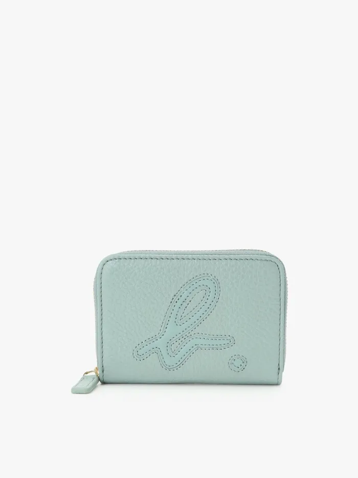 Agns B Bags Women Blue Leather 034b034 Logo Coin Purse
