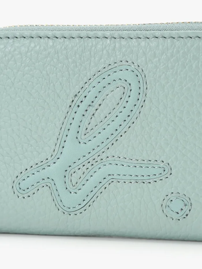 Agns B Bags Women Blue Leather 034b034 Logo Coin Purse